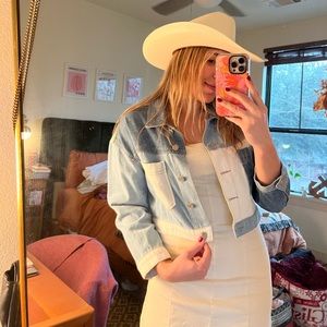 Cropped Patchwork Denim Jacket